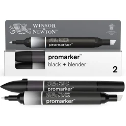Winsor & Newton W&N Promarker 2 Black/Blender | Tuschpennor & Markers