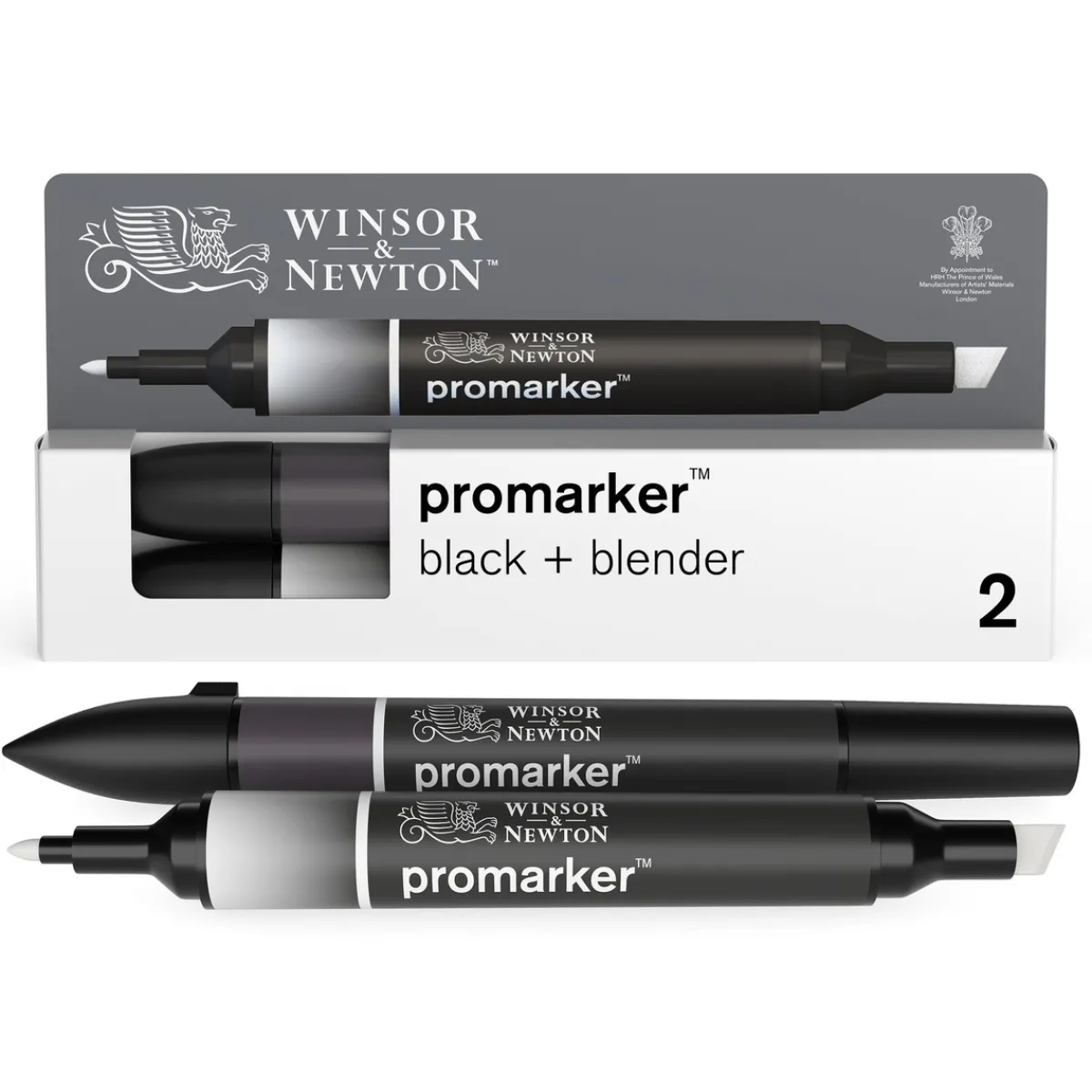 Winsor & Newton W&N Promarker 2 Black/Blender | Tuschpennor & Markers