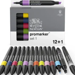 Winsor & Newton W&N Promarker 12+1 Set 1 | Tuschpennor & Markers